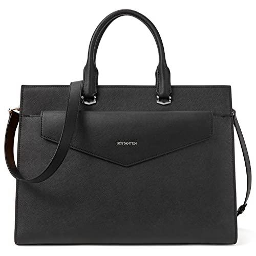 Bostanten Briefcase For Women Tote Bag For 15.6 Inch Laptop Genuine Leather Handbag Work Bag #TOP7