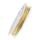 Material: Cobre Daily Mall 1Rollo de Cable de Cobre para Joyeria Metal Hila de Costura Manualidades Alambre Colgantes Envueltos - 1.0mm
