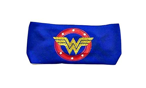 RAVEbandz! PRO Wide Stretch Headband Moisture-Wicking | Premium Performance Fabric for Women and Girls | Great for Sports and Fitness (Wonder Woman - Blue)