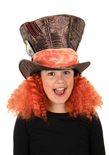 elope Chapéu de Chapeleiro Maluco Alice no País das Maravilhas, Marrom, Standard
