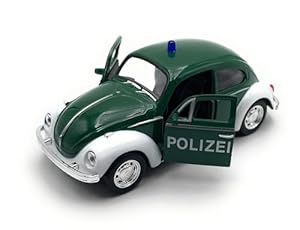 Onwomania Käfer Polizei Modellauto 1:34-39 grün