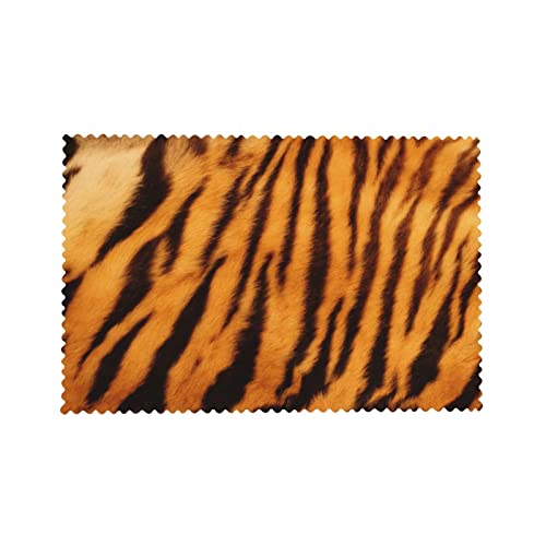 Tiger Striped Pattern Placemats Set Of 4 For Kitchen Gifts Washable Heat Resistant Table Mat Anti-Slip Place Mats 18X12 Inch #TOP7