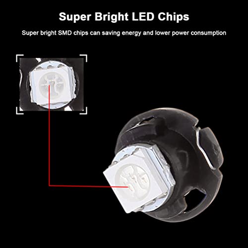 Image of cciyu 6 Pack T4.7 Neo Wedge 5050 Led Replacement fit for A /C Bulbs Lamp Light (green)