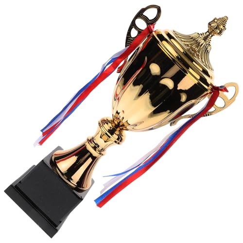 Trophée sportif en métal doré solide, coupe de tournoi unique pour récompense de match