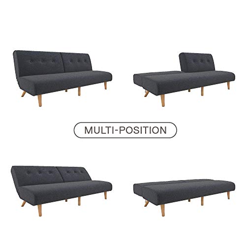 Novogratz Palm Springs Convertible Sofa Sleeper in Rich Linen, Sturdy