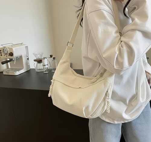 Image of WildHorn Travel Crossbody Crescent Bag for Women | Over-Shoulder Half Moon Sling Purse with Zipper | Unisex Chest Bag & Waist Bag for Daily Travel Use