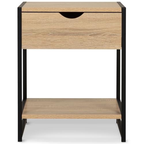 MARKET DETROIT Tables de chevet x2 Bois et métal - vue 4