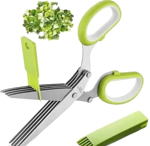 5 Layer Blade of Stainless Steel SCESSOR | Multipurpose Home & Kitchen Utility Item | Everyday Essential for Cooking, Food Preparation, Serving & Routine Household Tasks|DEV-P016