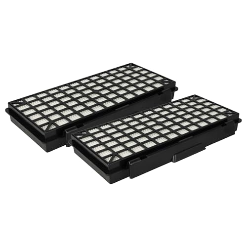vhbw 2x Staubsaugerfilter kompatibel mit Siemens VSZ 51423, VSZ 51423/01, VSZ 52255, VSZ 52255/01, VSZ5142301 Staubsauger - HEPA-Filter Schwarz Weiß