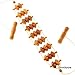 Mr.Woodware Rope Back Massager - 47.2 inches Lymphatic Drainage Massager Tool for Back, Neck, Legs, Waist, Body Pain Relief and Massage Therapy - Anti Cellulite Wooden Massage Roller for Maderoterapia