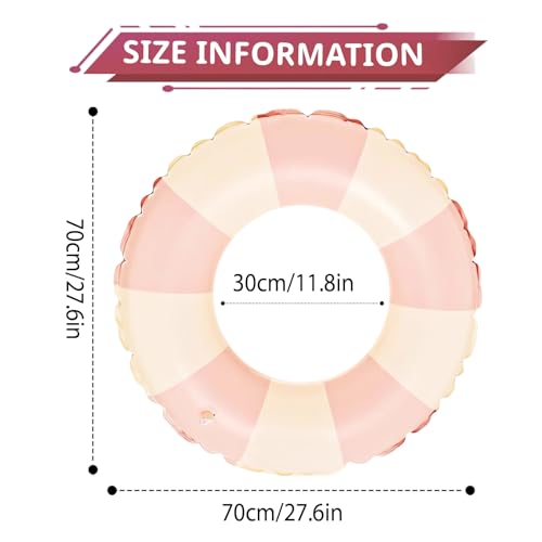 LUMOOM Schwimmreifen Schwimming Erwachsene, Aufblasbarer Schwimmring, Luftmatratze Schwimmreifen, Kinder Float Spielzeug, Schwimmring Röhre Für Sommerpool Party (Rosa)