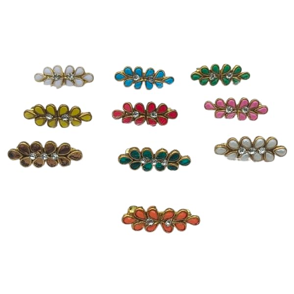Charming Kundan Saree Pin Women Pack of 5 - Assorted-image-34