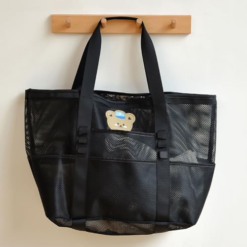Mesh Beach Bag, Lightweight Tote Bag for Outdoor Travel Beach