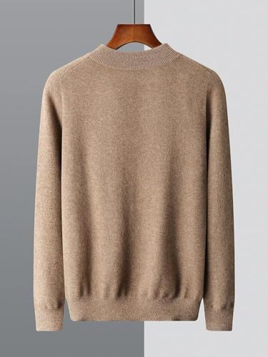 Men's Merino Wool Pullover Soft Warm O-Neck Casual Business Wool Sweater Tops3