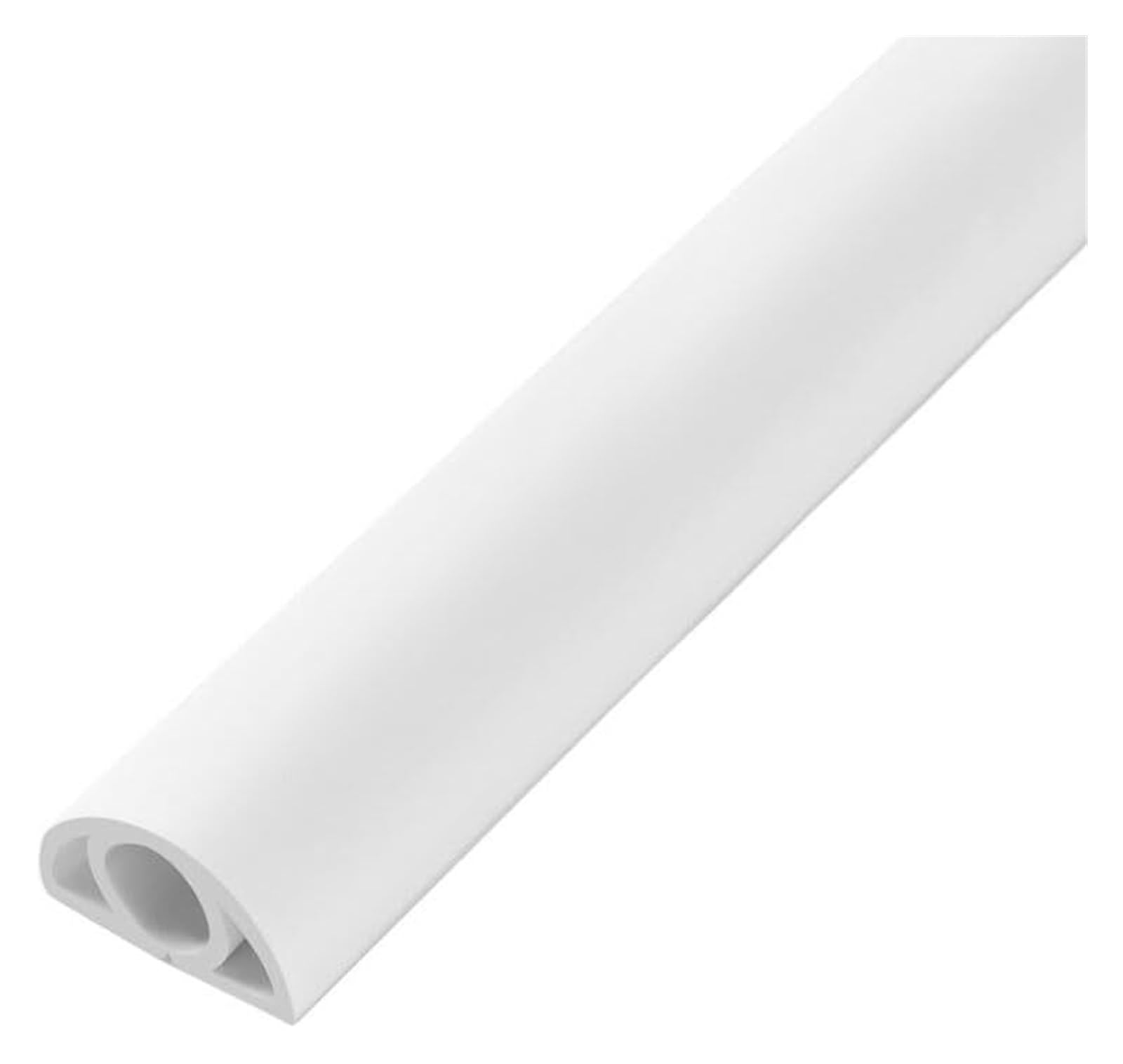 Copertura per cavi da pavimento, protezione per cavi da pavimento, lunghezza 10 m x larghezza 4 cm, protezione per filo in PVC bianco, elegante copertura per cavi da pavimento e canalina per cavi
