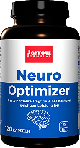 Neuro Optimizer, Citicolin, Aminosäuren, Phospholipide, Alpha-Liponsäure und 10 mg Vitamin B5, 120 Kapseln, Pantothensäure zur Aufrechterhaltung einer normalen geistigen Leistung, Jarrow Cover
