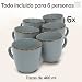 Imagen de Juego de 6 Tazas de Café Estilo Rústico