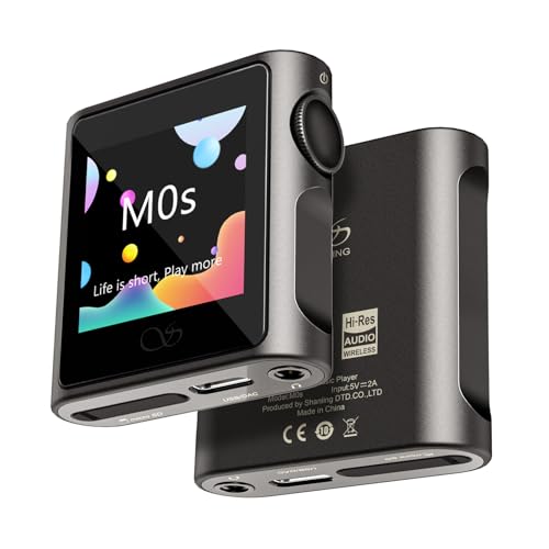Image of SHANLING M0s MP3 Player with Bluetooth Hi-Fi Lossless Sound Music Player Portable Digital Audio Player DAP Player 1.54 inch HD Touch Lasts 10 Hours (Titanium)