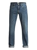 tallas vaqueros quiksilver  Quiksilver - Vaqueros Corte Regular - Hombre - Azul