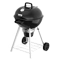 Nexgrill Premium 22.5" Charcoal Barbecue Grill with Adjustable Air Vent, Built-In Temperature Gauge, 362 SQ In Grate, Storage Rack, Portable Kettle Grill for Camping, Picnics, and More - 810-0178