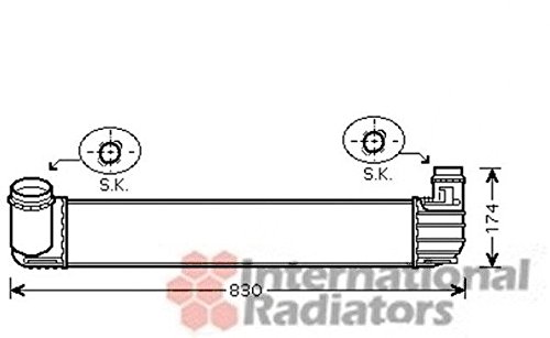 Van Wezel 43004411 - Radiador de aire de admisión