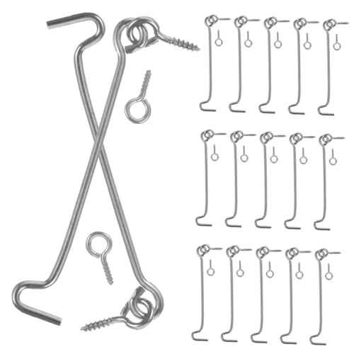 KITANDOVE Secure 20 Sets of Stainless Steel Door Lock Latches Window Hinges for Home Office