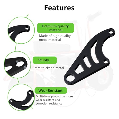 Image of Upgraded Mini Bike Hydraulic Brake Kit and Rear Brake Caliper Mounting Bracket Adapter for Coleman CT100U with 180mm Disc Brake Rotor Master Cylinder Pad Assembly Hardware Part