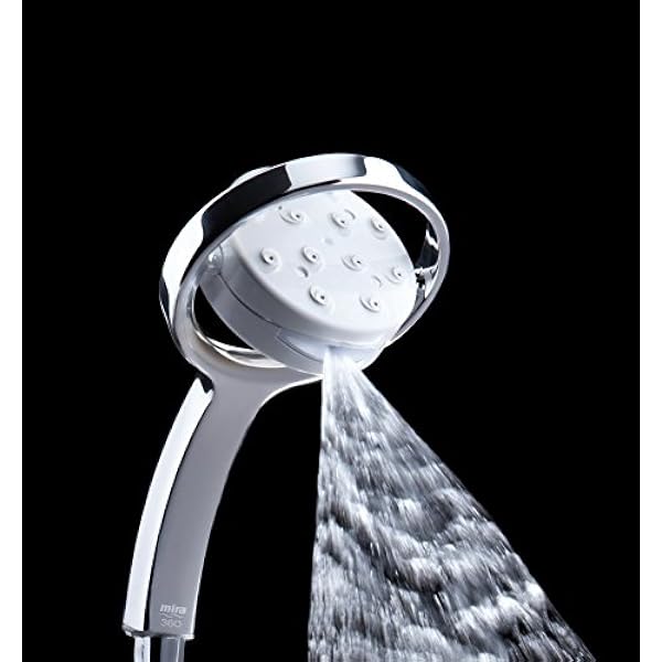Alcachofa de ducha Mira Showers 360 m (blanco/cromado), 2.1688.001