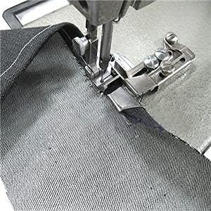 Cutex Single Up Turn Raw Edge Hemmer Hemming Attachment with Swing Away Bracket (Hem Size 1")