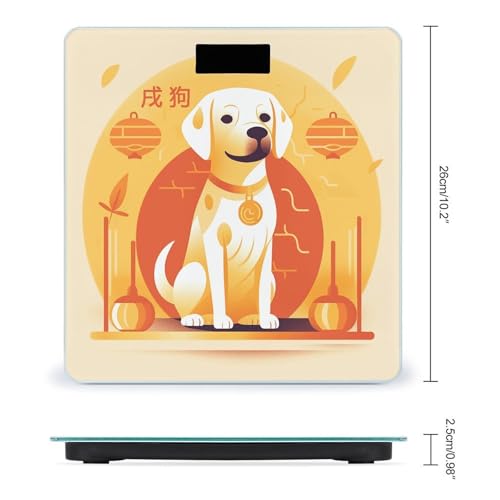 Báscula Digital de Baño con Pantalla LED Clara y Plataforma de Vidrio Templado miniatura 2