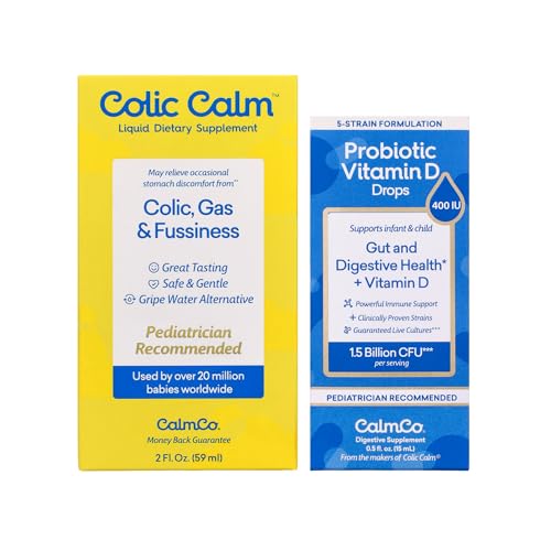 Image of Colic Calm Gripe Water (2oz) & CalmCo Infant & Child Probiotic Drops (0.54oz) Combo Pack