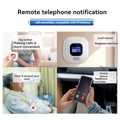 Bouton d'appel SOS WiFi protégez vos parents âgés avec l'alerte Tuya