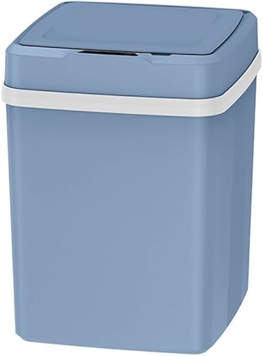 Cubo de basura inteligente sin contacto con tapa recargable de 12 litros con sensor de movimiento automático, cubo de basura eléctrico pequeño para