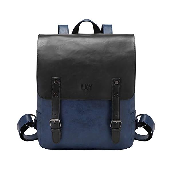 three box vegan leather backpack