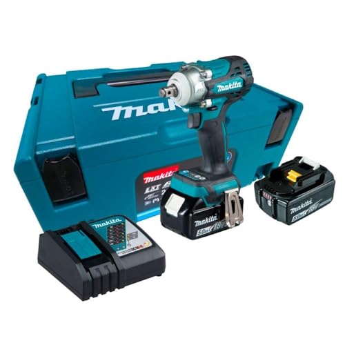 Chave de Impacto 1/2' 2 Baterias 18V Bivolt com Carregador e Maleta DTW300RTJ MAKITA