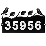 Bmakre Metal House Numbers for Outside, Address Numbers for House, Waterproof, Address Signs for Houses,Home Hotel Office Garden Decorative Wall Plaque
