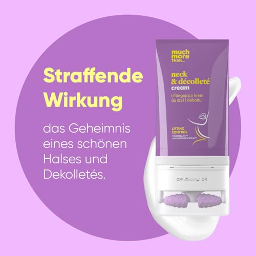 HiSkin Lifting-Creme für Hals und Dekolleté Much More - Anti-Aging-Formel glättet Falten, regeneriert und spendet der Haut Feuchtigkeit, sorgt für Elastizität der Haut - 130 ml - vegan