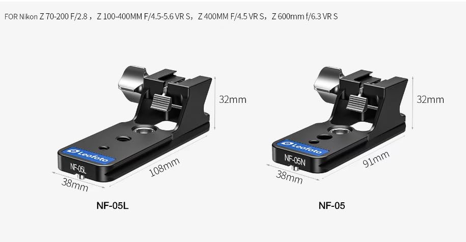Amazon.com : LEOFOTO NF-05 Replacement Foot, for Nikon Z Series