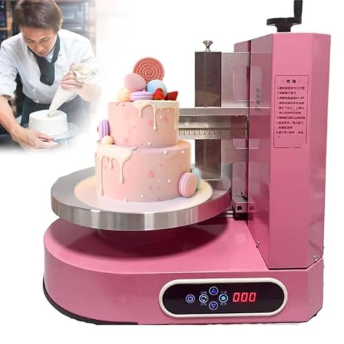 Glaçage automatique pour gâteau d'anniversaire – 10,2 à 30,5 cm – Outil de lissage et de décoration pour gâteaux ronds – Idéal pour application de crème