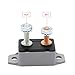 Gloaso Auto Reset Circuit Breaker 12V - 24V DC 50 Amp for Car Solar Boat RV and More, Type 1 Breakers 50A 12 Volt with Cover, 2 Pack