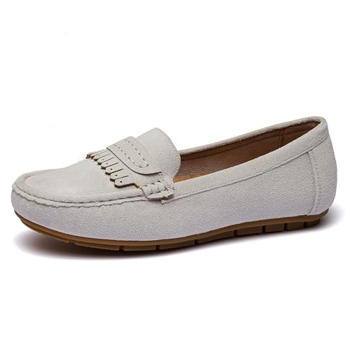 Image of Women's Business Loafers Work Casual Flats Shoes Lightweight Penny PU Leather Slip On Walking Shoes