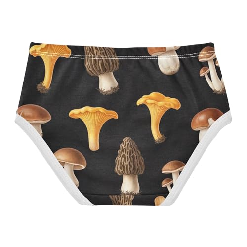 Pattern Toddler Girls Underwear 2t Cotton Panties for Girl Cartoon Mushrooms Chanterelles Undies Kids Briefs2