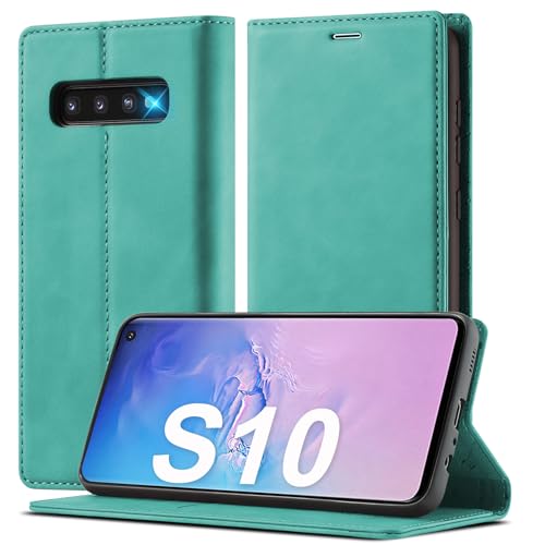 Étui de protection pour Samsung S10 avec support vidéo et porte-cartes intégrés