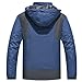 Rapoo Herren Mountain Wasserdichte Winddichte Skijacke Schneejacke Winter Regenjacke, navy, Groß