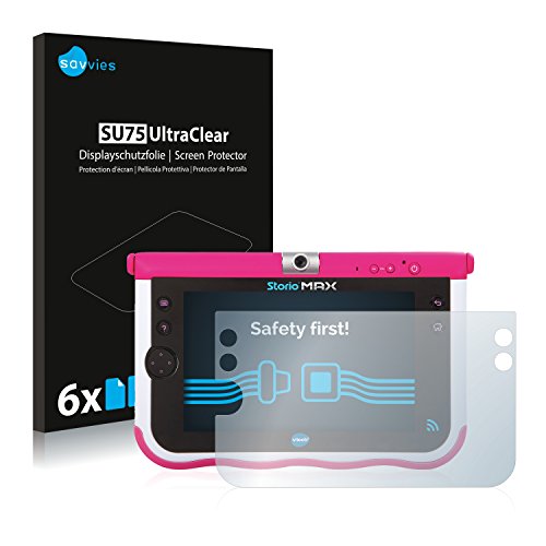 savvies Protection Ecran pour Vtech Storio Max 7 (Pink) (6 Pièces) - Film Protection Ultra Clair