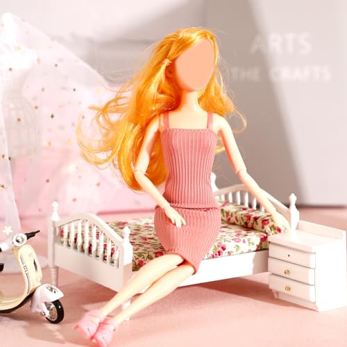 UPINS 8 Pcs Doll Clothes Girls Doll Accessories for 11.5 Inch Doll Include Summer Dress Shoes Regular Outfit Doll Clothing Girl Birthday Gift