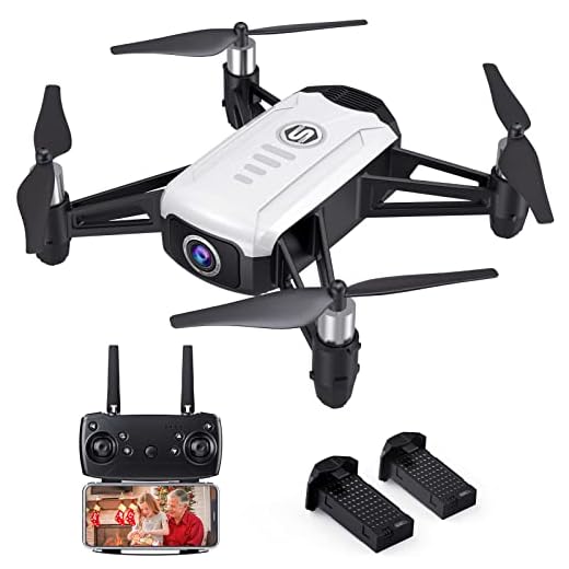 SEAREFR Drones for Kids Adults with 1080P HD Camera, WiFi Mini FPV Drone for Beginners, Toys Gifts for Boys Girls, RC Quadcopter Helicopter, 2 Batteries, Gravity Control, Gesture Control, 3D Flips, Waypoints Fly, Headless Mode, Altitude Hold, One Key Take Off/Landing