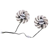  Ocobudbxw Radiateur d\'ordinateur 1 Paire FD7010H12S 75mm 4 Broches Ventilateur de Refroidissement pour Carte Graphique MSI GTX R6870 R6790