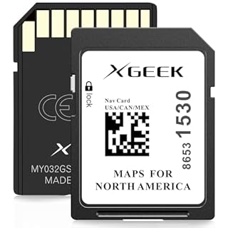 XGEEK 2025 Updated Version Navigation SD Card Map Update, Accessories 8653 1530 Compatible with GM Chevrolet, Cadillac, and Buick. Includes Maps for The USA, Canada, and Mexico
