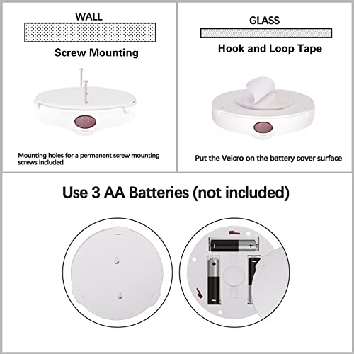 Image of Battery Operated Spotlight, Picture Light with Remote, Indoor Uplighting, Picture Lights for Paintings, LED Display Lights, Small Spot Light for Wall Frame Artwork Dartboard-4PCS